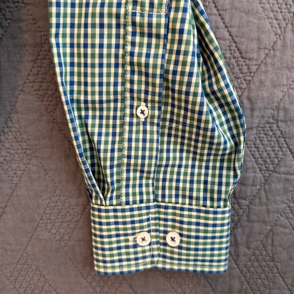 Southern Marsh Baylor University blue and green long sleeve button down - Picture 8 of 12